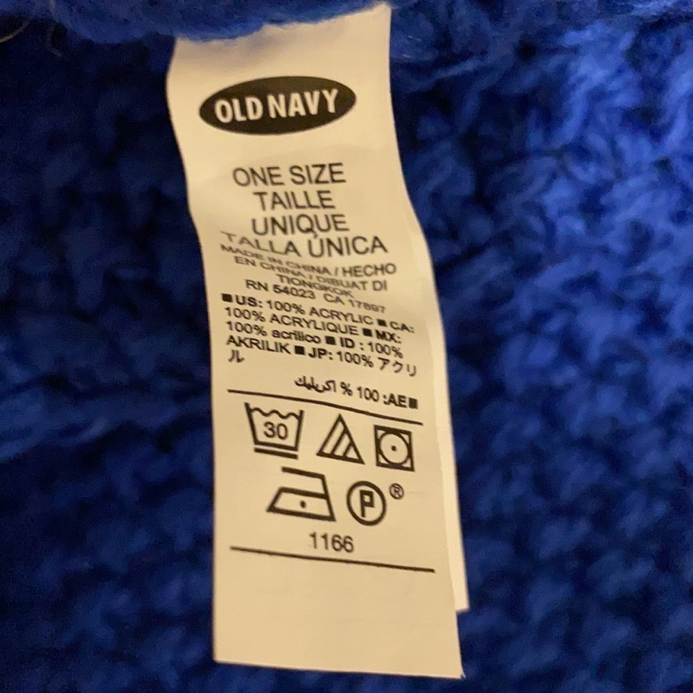 Blue Knit Infinity Scarf - Picture 2 of 4